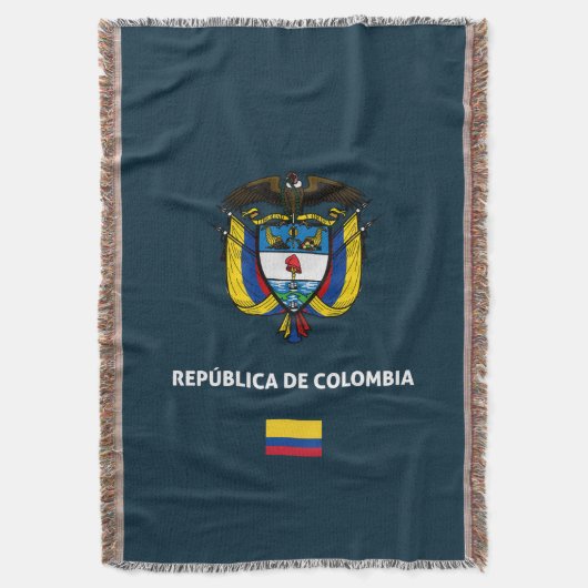Colombia passport phone case スローブランケット (正面縦)