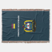 Colombia passport phone case スローブランケット (正面)