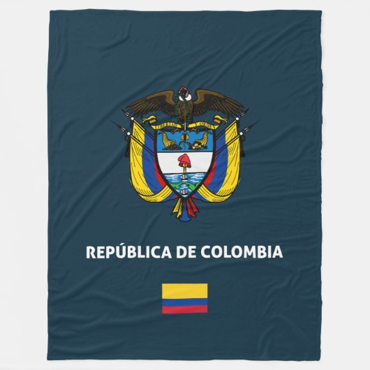 Colombia passport phone case フリースブランケット (正面)