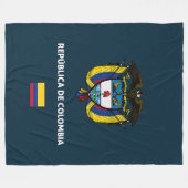 Colombia passport phone case フリースブランケット (正面(横))