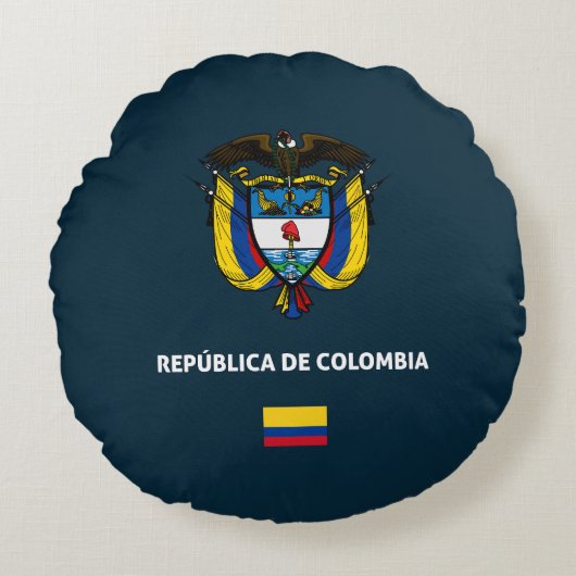 Colombia passport phone case ラウンドクッション (正面)