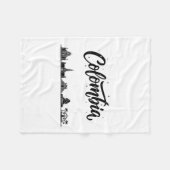 Colombia Skyline Travel Vacation Outfits  フリースブランケット (正面(横))