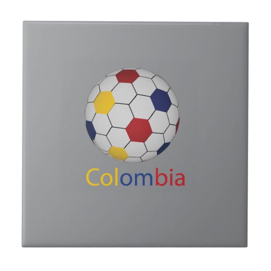 Colombia soccer タイル (正面)