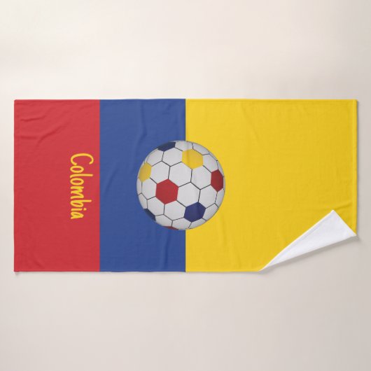 Colombia Soccer バスタオル (バスタオル)