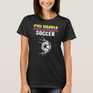 Colombia Soccer Ball In Net   Colombian Football S Tシャツ