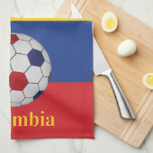 Colombia Soccer Poster キッチンタオル (四つ折り)