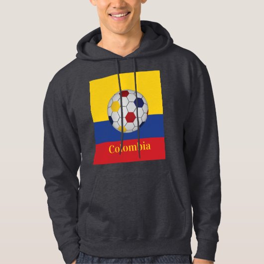 Colombia Soccer Poster パーカ (正面)