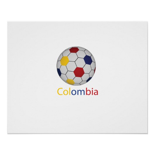 Colombia Soccer Poster ポスター (正面)