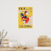 Colombia Travel Poster Colombian Art Print ポスター (キッチン)