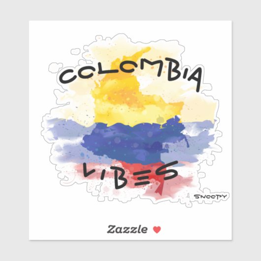 COLOMBIA vibes車のステッカーColombia croquis シール (シート)