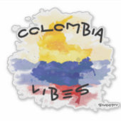 COLOMBIA vibes車のステッカーColombia croquis シール (正面)