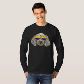 Colombian Flag English Setter Dog Colombia Pocket Tシャツ (正面フル)