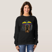 Colombian Flag Gordon Setter Dog Colombia Pocket スウェットシャツ (正面フル)