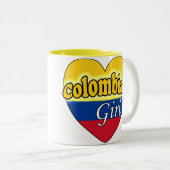 Colombian Girl ツートーンマグカップ (正面右)