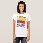 Colombian Heritage Colombia Roots Colombian Flag Tシャツ (正面フル)