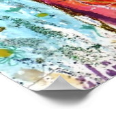 COLOMBINA，マスク付き女性ベネチアンマスカレード ポスター (角)