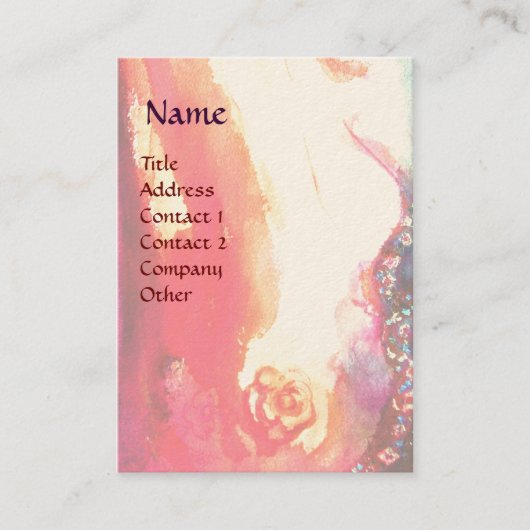 COLOMBINA / Performing Arts，コスチュームデザイナー 名刺 (正面)