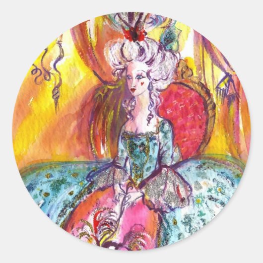 COLOMBINA / Venetian Masquerade Masks ラウンドシール (正面)