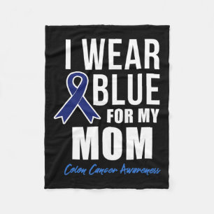 Colon Cancer Shirt I衣服ブルー用Mom Shirts W フリースブランケット