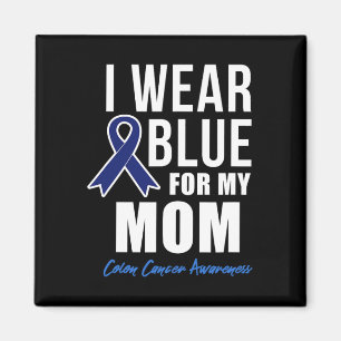 Colon Cancer Shirt I衣服ブルー用Mom Shirts W マグネット