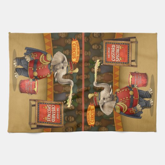 Colonel Klinger, custard slinger キッチンタオル (横)