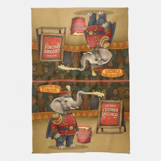 Colonel Klinger, custard slinger キッチンタオル (縦)