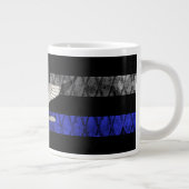 Colonel Thin Blue Line Distressed Flag ジャンボコーヒーマグカップ (右)