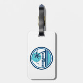 Colonial Beach Virginia Palm Tree Birds ラゲッジタグ (裏面縦)