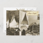 Colonial Bedroom in Historic Deerfield, MA ポストカード (正面/裏面)