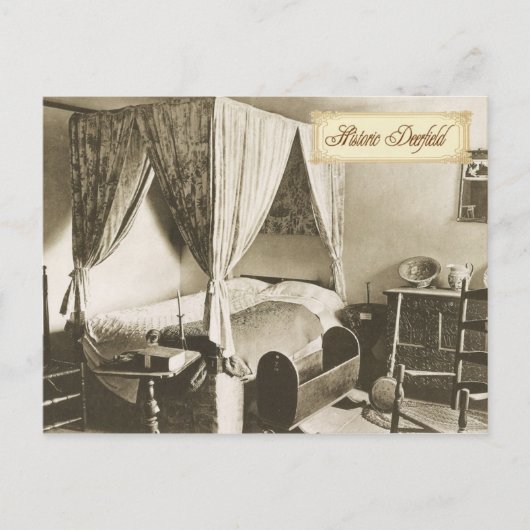 Colonial Bedroom in Historic Deerfield, MA ポストカード (正面)