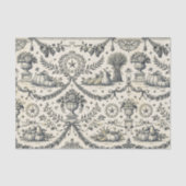 Colonial Blue Harvest Toile 薄葉紙 (正面)