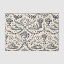 Colonial Blue Harvest Toile 薄葉紙