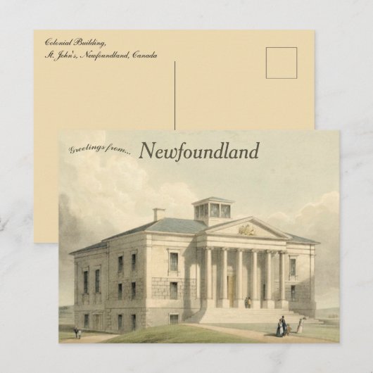 Colonial Building Newfoundland Canada ポストカード (正面/裏面)