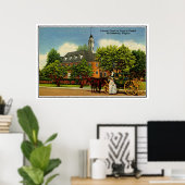 Colonial coach in front of capitol Williamsburg VA ポスター (ホームオフィス)