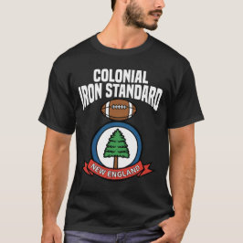 COLONIAL IRON STANDARD - ニューイングランド フットボール Tシャツ