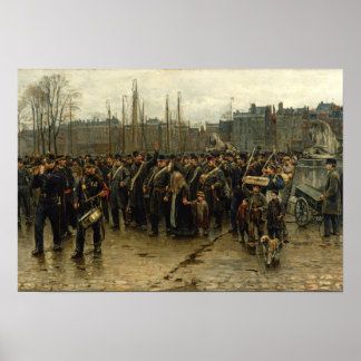 colonial soldiers Isaac Israëls ポスター