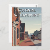 Colonial Williamsburg Virginia Souvenir ポストカード (正面/裏面)