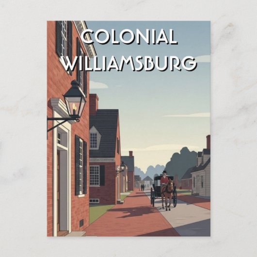 Colonial Williamsburg Virginia Souvenir ポストカード (正面)