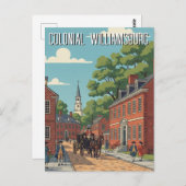 Colonial Williamsburg Virginia Travel ポストカード (正面/裏面)