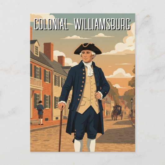 Colonial Williamsburg Virginia Travel ポストカード (正面)