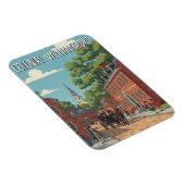 Colonial Williamsburg Virginia Travel マグネット (右側)