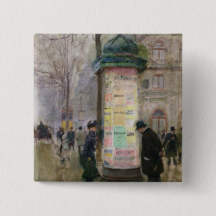 Colonne Morris、c.1885 缶バッジ