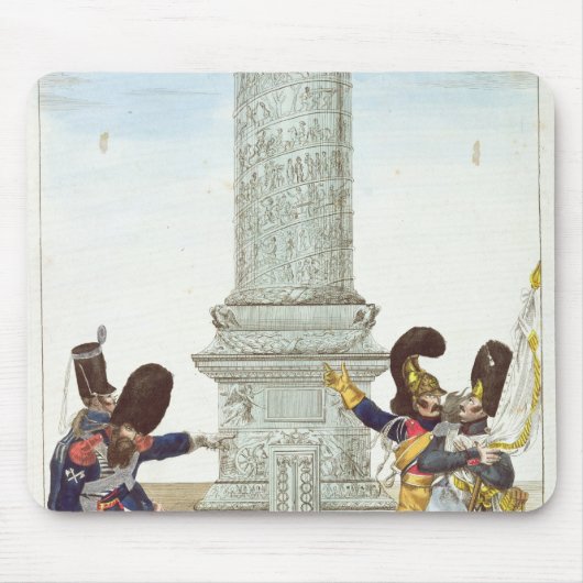 Colonne Vendomeの兵士の風刺漫画 マウスパッド (正面)
