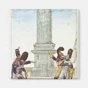 Colonne Vendomeの兵士の風刺漫画 マグネット