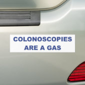 COLONOSCOPIESはガスです バンパーステッカー (車上)