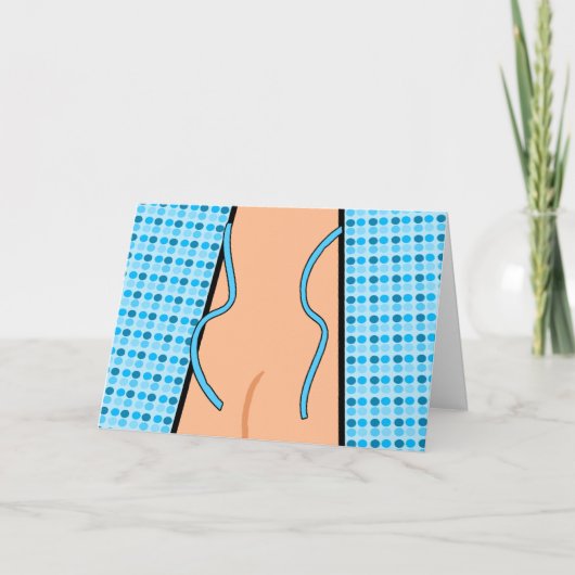 Colonoscopyおめでとうございます、Open Gown カード (正面)