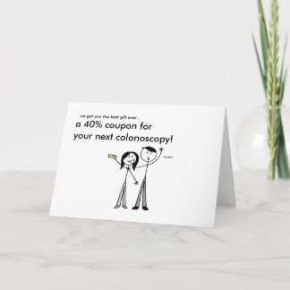 Colonoscopy誕生日カード カード