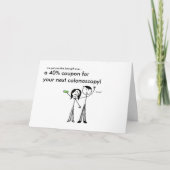 Colonoscopy誕生日カード カード (正面)