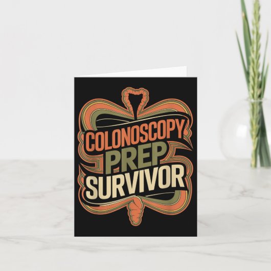 Colonoscopy Prep Surviver Colon Healthセラピー- カード (正面)