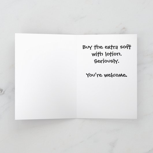 Colonoscopy TP Get Well Card TPE-2 カード (内部)